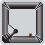 RRF-000001 / Square HF RFID Library Label
