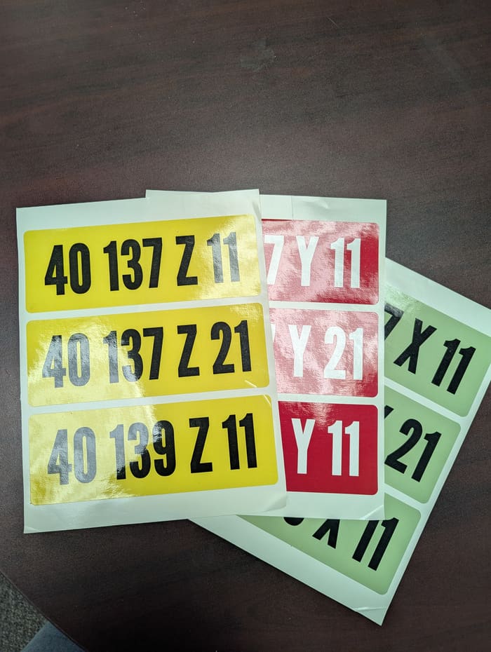 21083-A, 3-up, 8 x 2.875 label