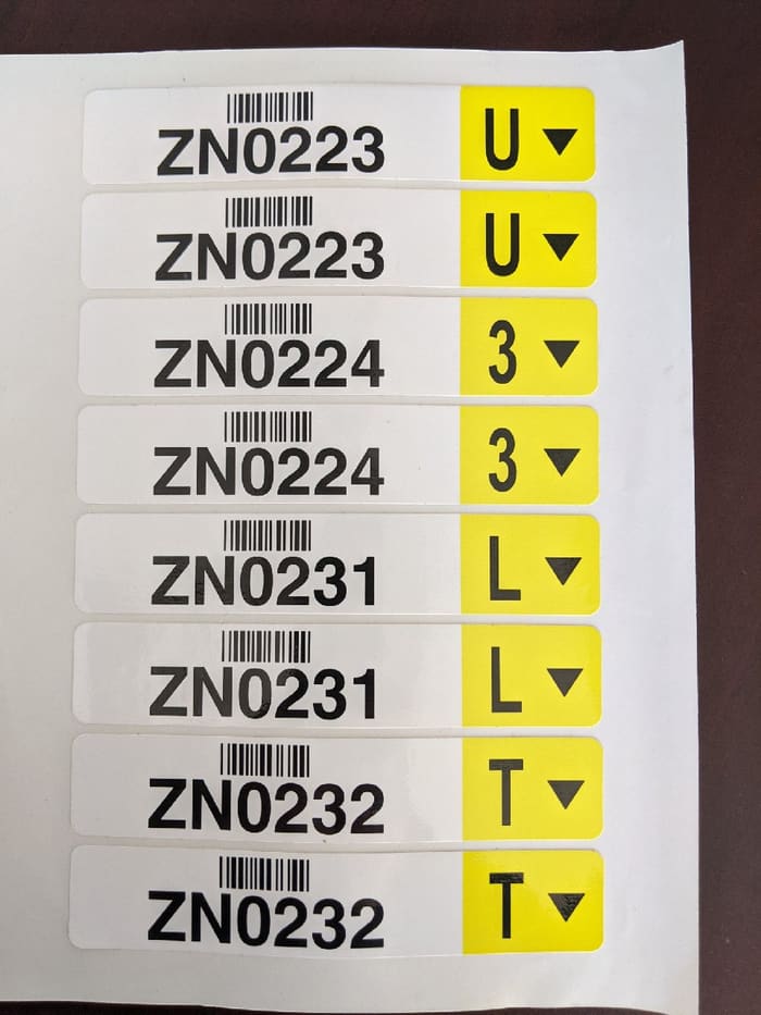 6 x 1.125, 10-up labels