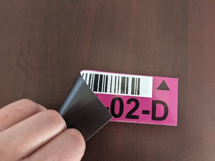 Magnet rack label sample 2