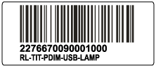 Automotive parts label sample